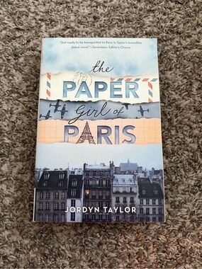 The Paper Girl of Paris by Jordyn Taylor - Light Blue & Cream Cover